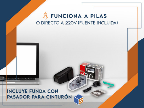 Contadora De Billetes Portatil Cuenta Plata Funda Pilas