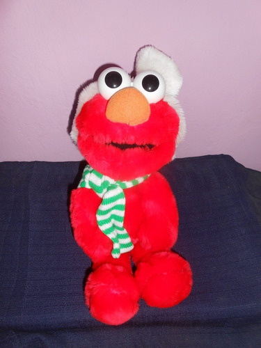 Peluche Elmo Navidad De Tyco 31 Cms