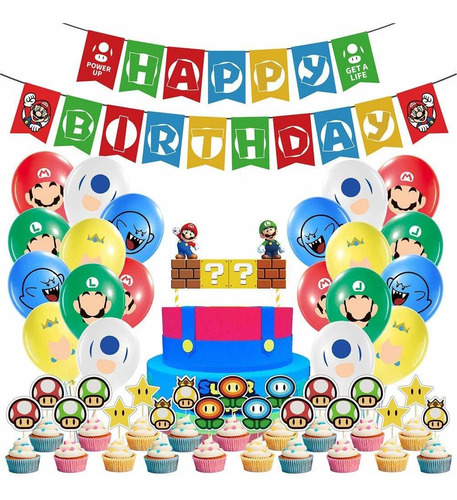 Mario  Party Supplies Mario Birthday Party Supplies Mar...