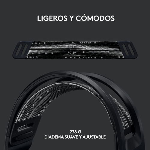 Imagen 4 de 11 de Audífonos gamer inalámbricos Logitech G Series G733 negro con luz rgb LED