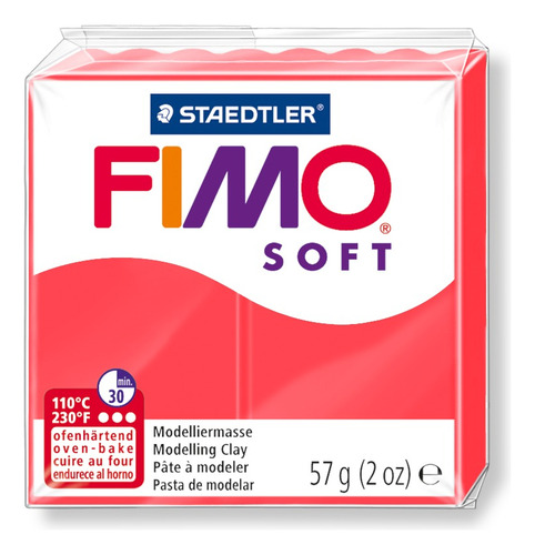 Staedtler Fimo | Massa Modelar Clay | 57g | Cores Diferentes Cor 8020-40 Flamingo Soft