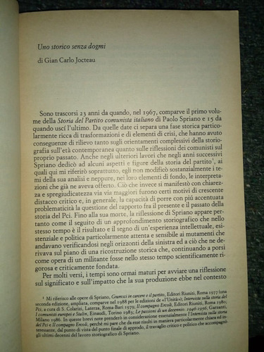 Libro Storia Del Partido Comunista Italiano 1 Paolo Spriano