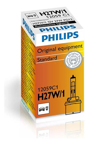 Lâmpada Halógena Standard 27w H27 Philips 3200k 12059c1 12v