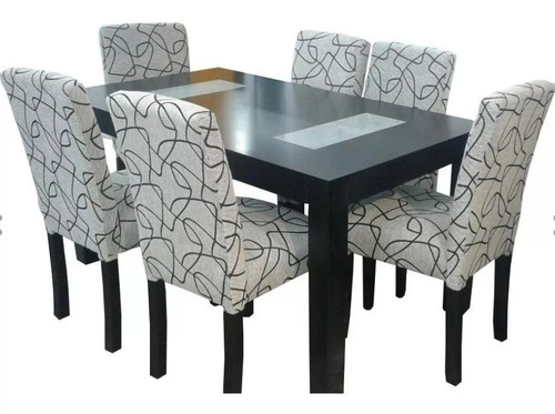 Imagen 5 de 10 de Mesa Extensible 1.60a2.00 + 6 Sillas Chenille Anti Desgarro!