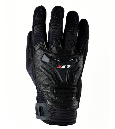 Imagen 3 de 9 de Guantes Moto Cortos Ls2 All Terrain Cuero Negro Devotobikes