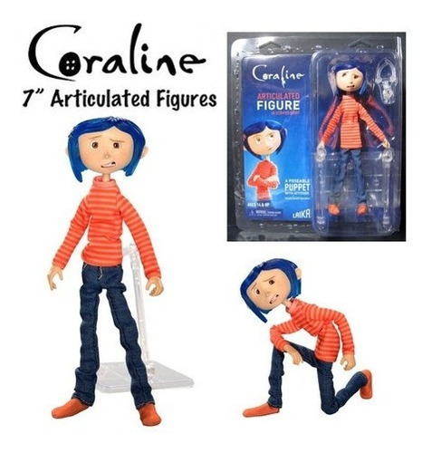 Coraline Jones In Striped Shirt Figura 17cm Neca Original