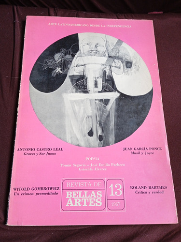 Revista De Bellas Artes Número 13año 1967