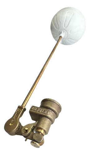 Valvula Flotadora Laton 3/4' Completa Bola Plastica Helbert