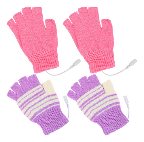 2 Pares De Guantes Térmicos Usb, Guantes Para Calentar Manos