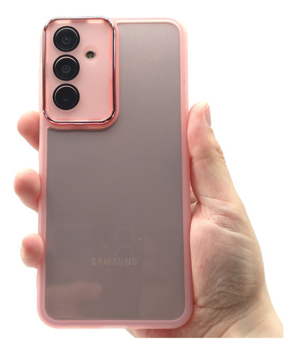 Funda + Mica Para Samsung A16 Case Protector Carcasa Rudo Balloon Cromo - Rosa Samsung A16