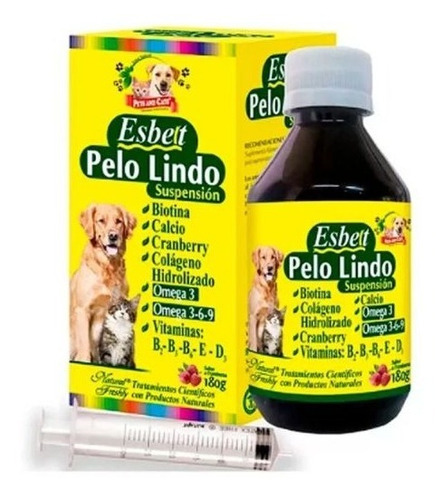Vitamina Esbelt Pelo Lindo Suspensión Oral 180gr Dog Y Cat