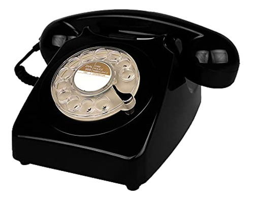 Telefono Antiguo Benotek, Teléfono Fijo Negro, Teléfonos D