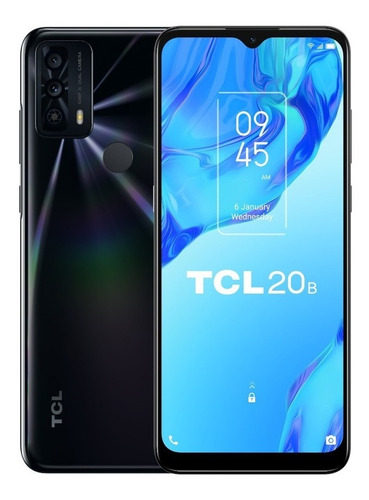 Celular Tcl 20b 64gb Negro 4gb Ram Octa Core Con Huella     