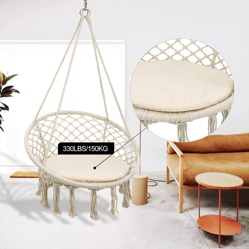 Redswing Hamaca Colgante, Silla Del Oscilación Macrame Con K