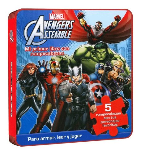 5 Rompecabezas Goma Eva,  Avengers