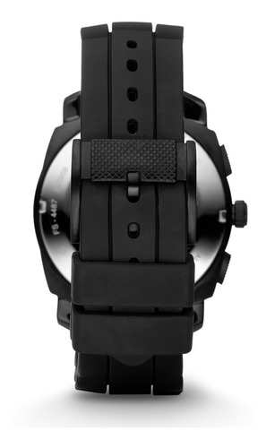 Reloj Caballero Fossil Fs4487 Color Negro De Silicon