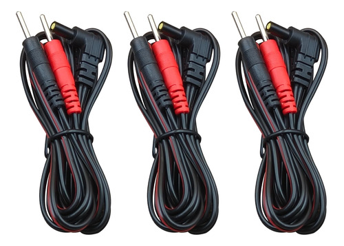 Cables De Plomo Para Electrodos De Unidad Tens: 3 Piezas Bes