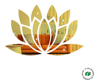 Flor De Lotus Dourada | MercadoLivre 📦