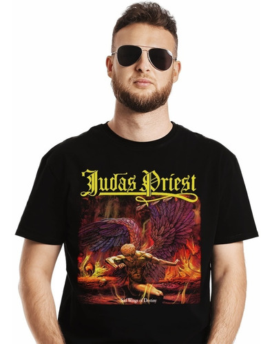 Polera Judas Priest Sad Wings Of Destiny Metal Impresión Dir