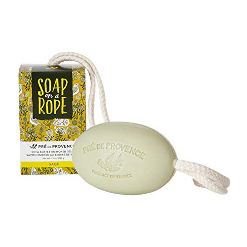 Pre De Provence Soap On A Rope, Sage, 200 Gramos