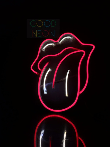 Cartel Neon Lengua Rolling Stones