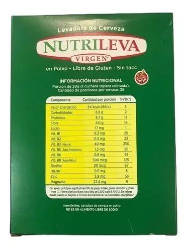 Levadura nutricional en polvo, 284 g (10 oz)