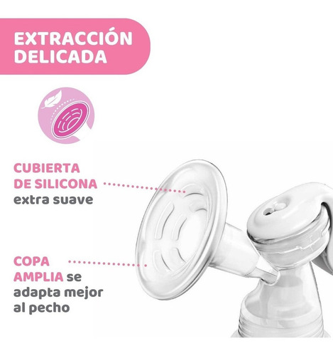 Imagen 2 de 8 de Sacaleche Manual Chicco Natural Feeling Oferta + Regalo