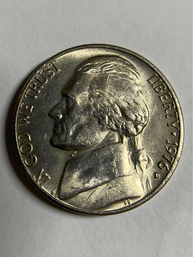 Moneda De 5 Centavos De Usa De 1976 Envió Gratis