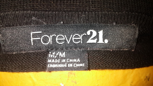 Suéter Negro Forever T M ,grande.medidas
