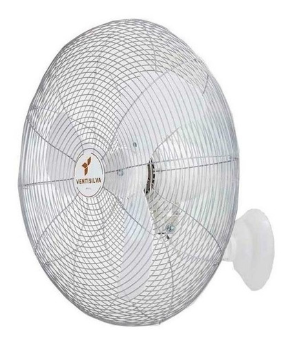 Ventilador de parede Ventisilva VPL prateado com 3 pás cor  branco de  plástico, 65 cm de diâmetro 127 V/220 V