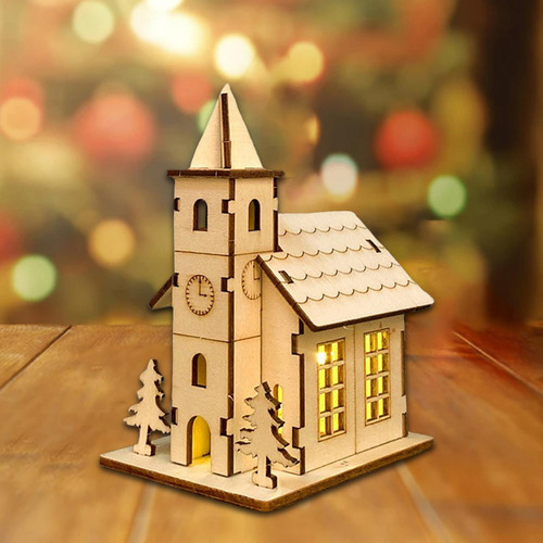 Colección De Casas De Madera Sin Estilo C 9.4x7x12.5cm