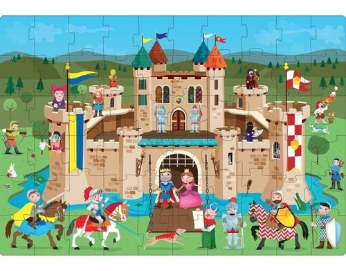 Rompecabezas El Castillo De Los Caballeros 60 Pzas C/ Libro