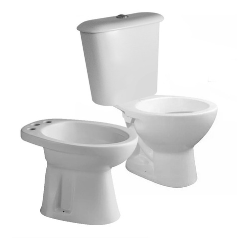 Combo Baño Ferrum Andina Inodoro Largo Mochila Bidet Cs4460