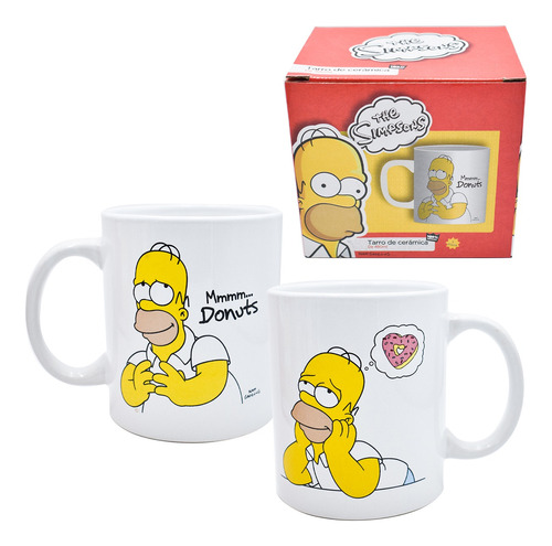 Taza Grande Cafe Disney Homero Simpson Cerámica 480ml Regalo