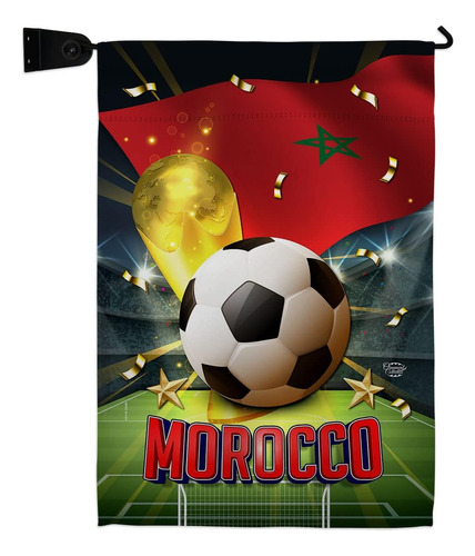 Bandera De Jardín De Marruecos De La Copa Mundial  Juego De