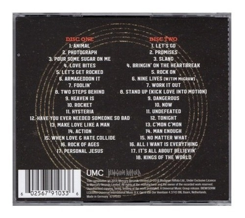 Imagen 2 de 2 de Def Leppard The Story So Far Best Of 2cd Cd