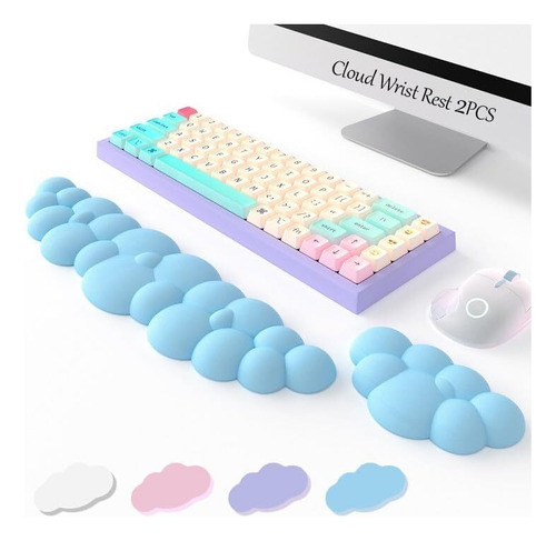 2024 Reposamuñecas Ergonómico Keyboard Cloud (2pcs)