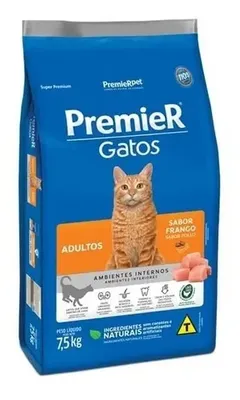 Ração Para Gatos Premier Adulto Frango 7,5kg