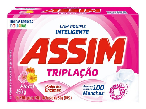 Detergente Em Pó Triplação Assim 450g