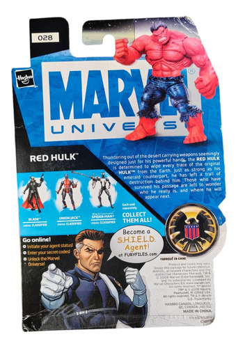 Red Hulk Marvel Universe Nick Fury Exclus Marvel Hasbro 2008