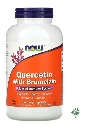 Quercetin Quercetina Bromelain C/ Bromelina 240 Caps Now 