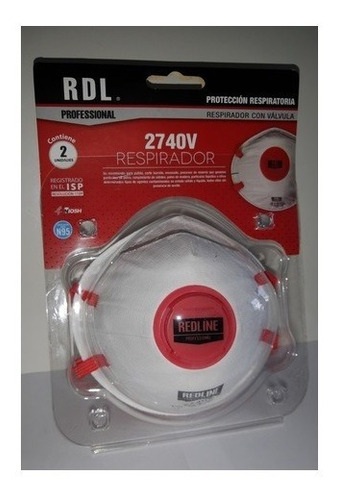 Set 2 Mascarillas N95 Con Filtro Redline Respirador Valvula