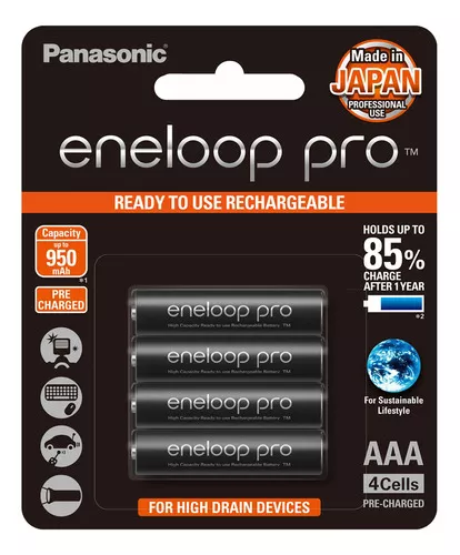 Panasonic Eneloop SY3052685 - Pack 4 Pilas Recargables, AAA : :  Electrónica