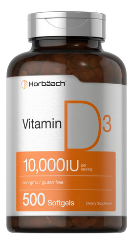 Vitamina D 3 D3 10000ui 500 Caps Para Compartir!!! Oferta 
