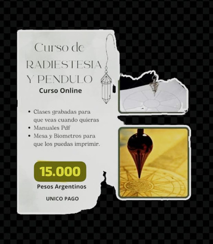 Curso Manejo Del Péndulo, Radioestecia, Libro Online