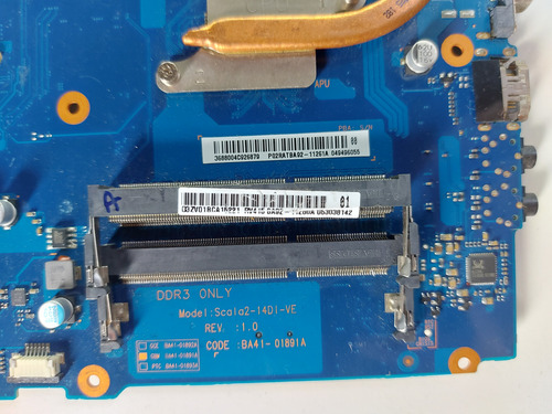 Placa Mãe Notebook Rv415 Com Defeito Scala2-14di-ve Rev :1.0 Azul (Usado)