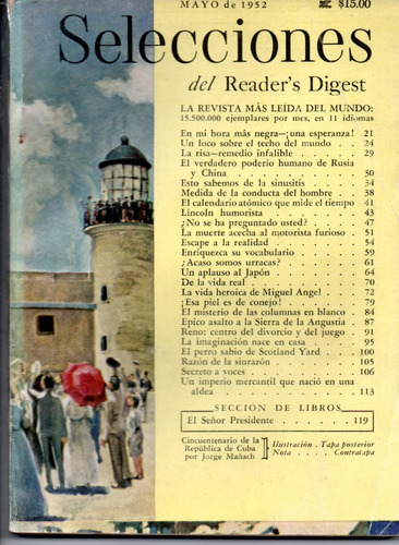 Selecciones Del Reader´s Digest Nº138 Mayo 1952