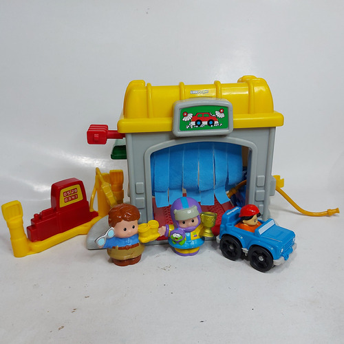 Playset Little People Autolavado + 3 Figuras 34cm