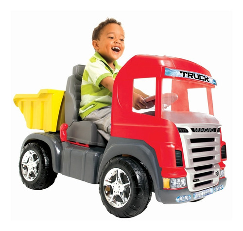 Mini Caminhão Truck Pedal Infantil Basculante Magic Toys 