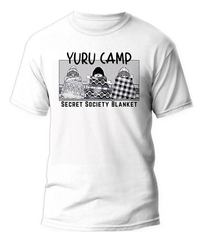 Camiseta Anime Mangá Yuru Camp Laid-back Blusa Tshirt Camisa